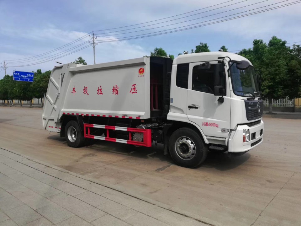 國(guó)六東風(fēng)天錦湖北程力12-14立方壓縮垃圾車(chē) (9)